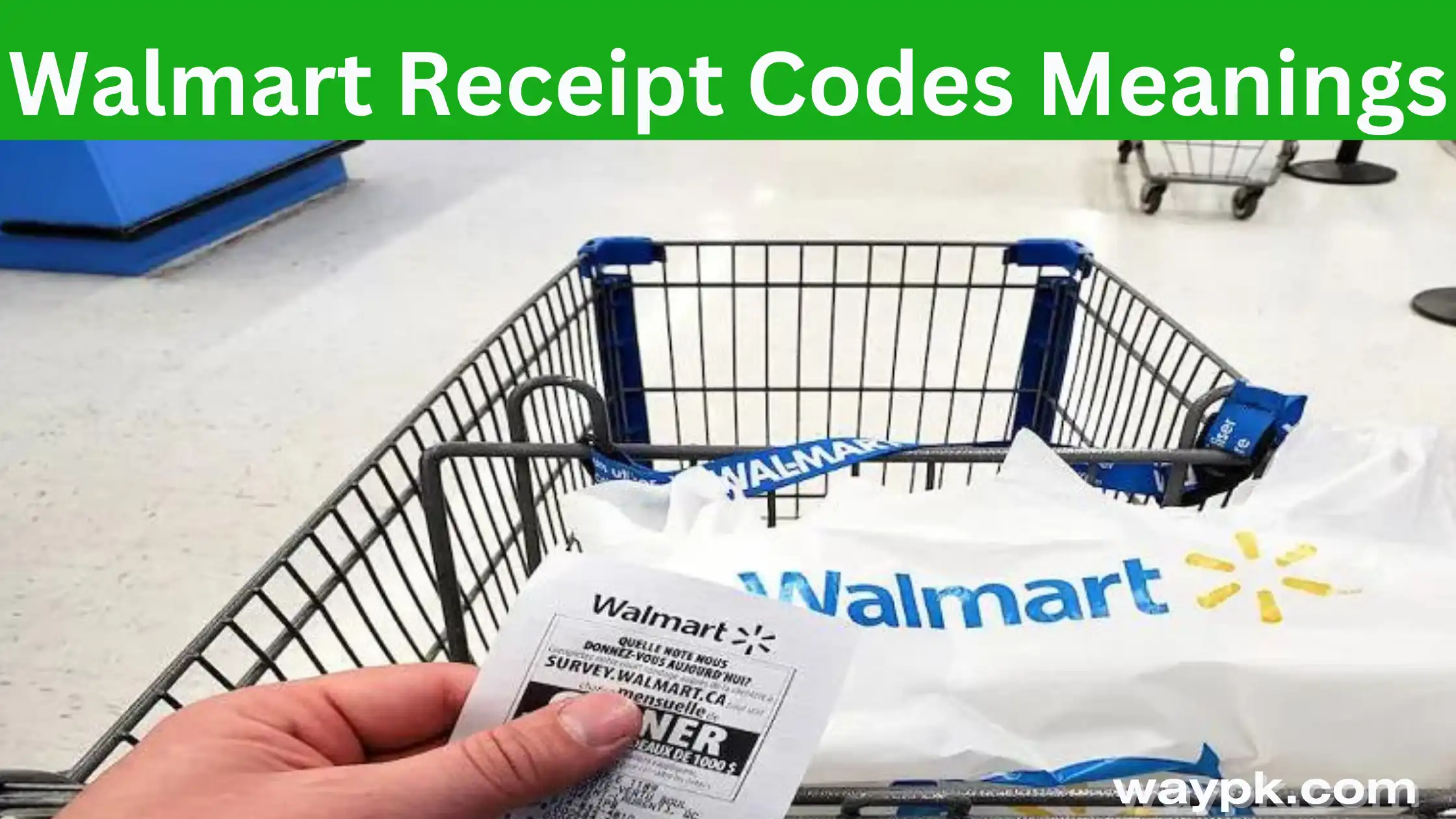 Walmart Receipt Codes
